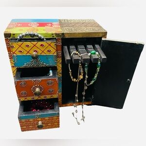 Vintage Jewelry Box Armoire (Empty)